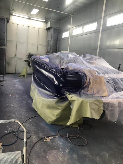 Calibre Marine gallery photo 13: Masked and prepped for paint