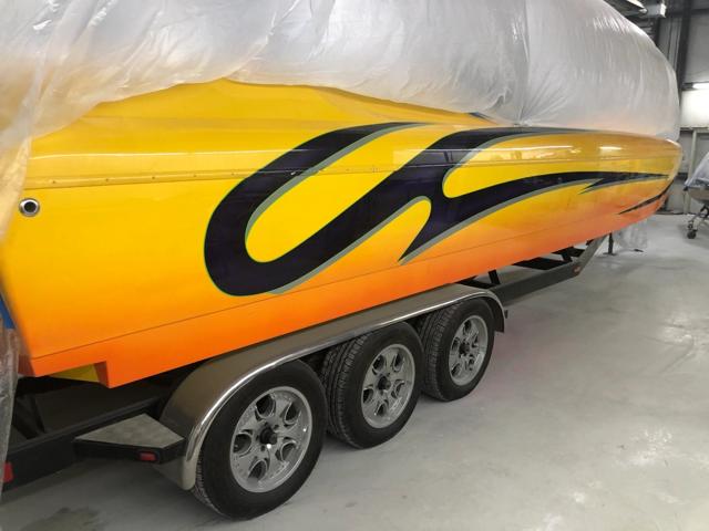 Calibre Marine gallery photo 20: Custom flame paint — finished
